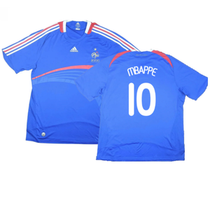 France 2007-08 Home Shirt (M) (Excellent) (Mbappe 10)_0