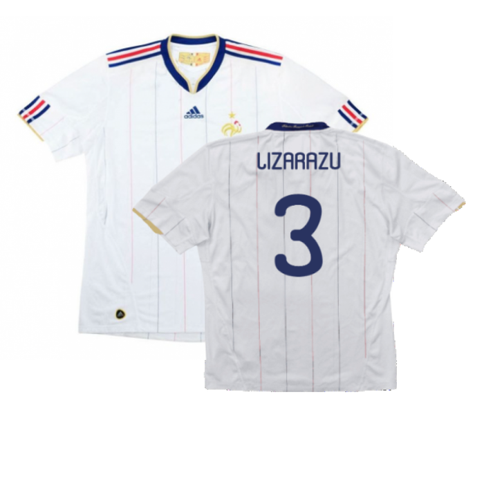 France 2010-11 Away Shirt (M) (Excellent) (LIZARAZU 3)