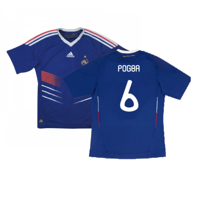 France 2010-11 Home Shirt (L) (Very Good) (POGBA 6)