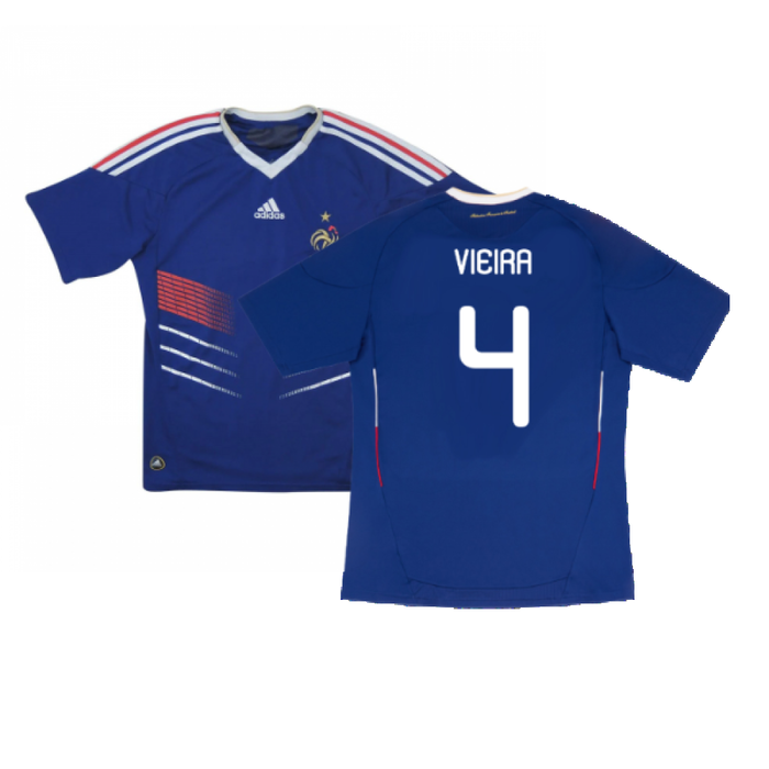 France 2010-11 Home Shirt (L) (Good) (VIEIRA 4)