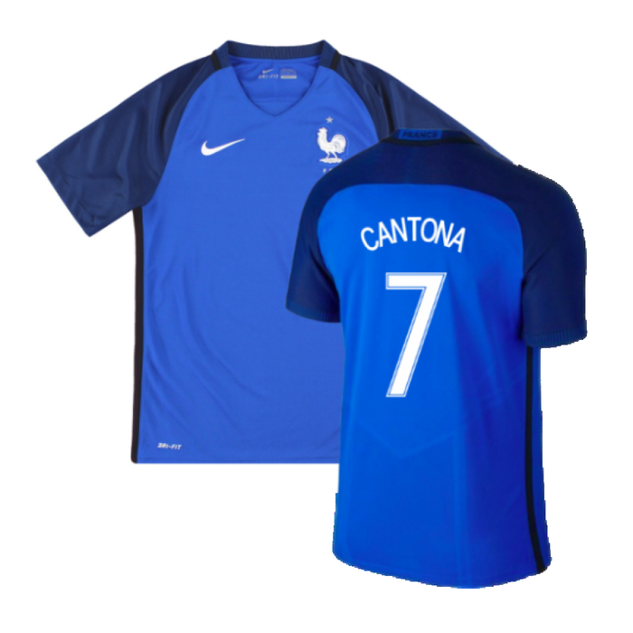 France 2016-17 Home Shirt (S) (Excellent) (CANTONA 7)