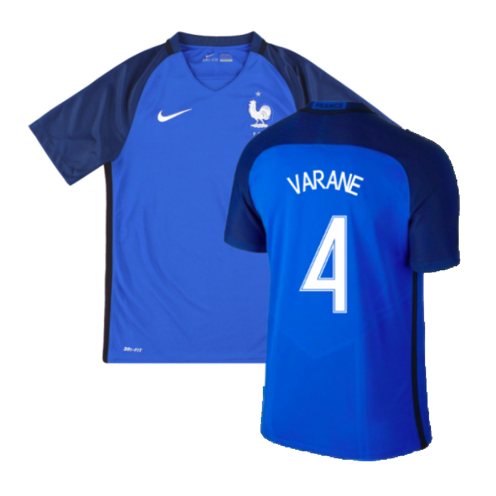 France 2016-17 Home Shirt (S) (Excellent) (VARANE 4) – Classic