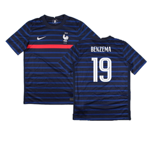 France 2020-21 Home Shirt (Mint) (Benzema 19)_0