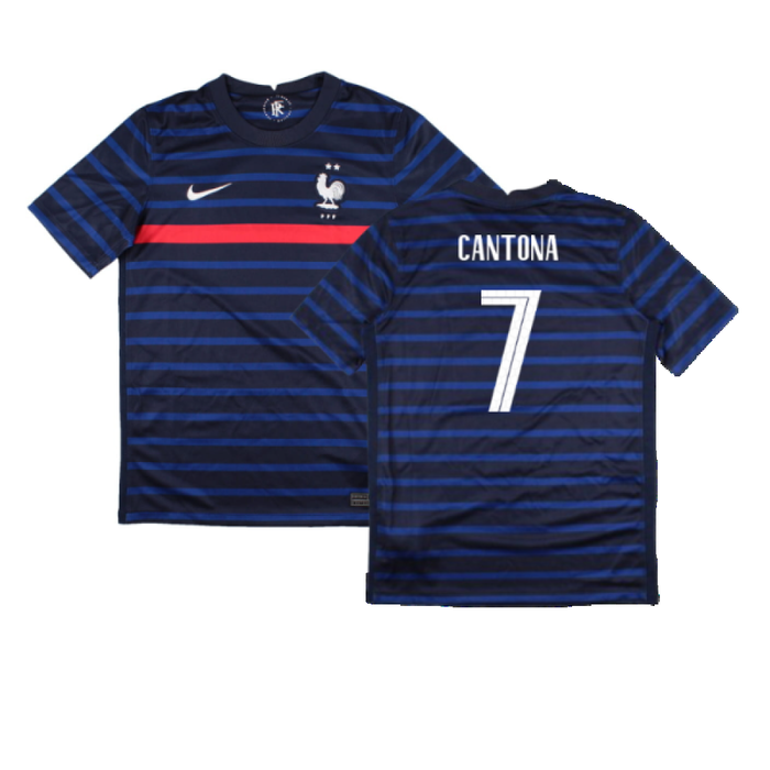 France 2020-21 Home Shirt (Mint) (Cantona 7)