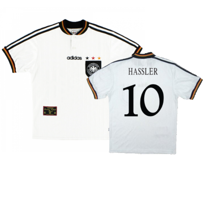 Germany 1996-98 Home Shirt (Excellent) (Hassler 10)