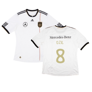 Germany 2010-11 Home Shirt with Mercedes Sponsor (L) (OZIL 8) (Very Good)_0