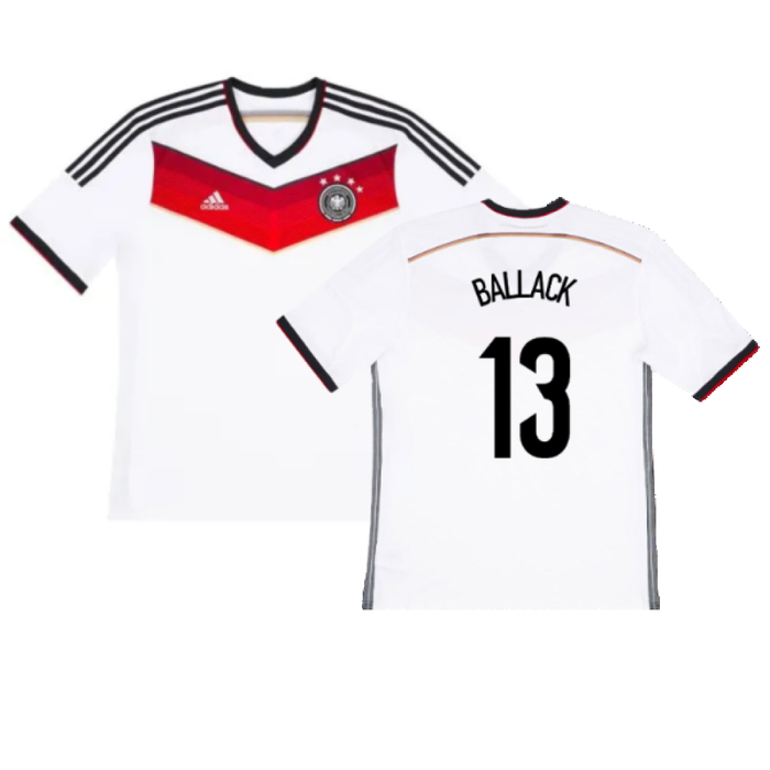 Germany 2014-15 Home Shirt (L) (Excellent) (Ballack 13)