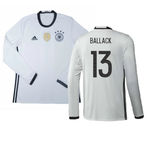 Germany 2016-17 Long Sleeve Home Shirt (Very Good) (Ballack 13)_0
