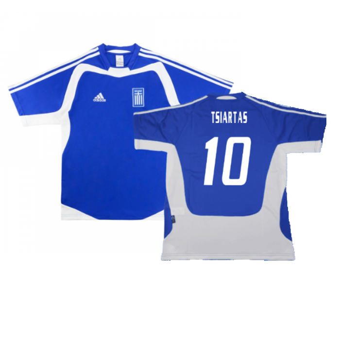 Greece 2004-06 Home Shirt (XL) (Excellent) (Tsiartas 10)