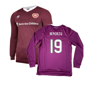 Hearts 2019-20 Long Sleeve Home Shirt (YL) (Ikpeazu 19) (BNWT)_0