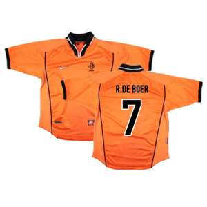 Holland 1998-1999 Home Shirt (M) (Good) (R.De Boer 7)_0