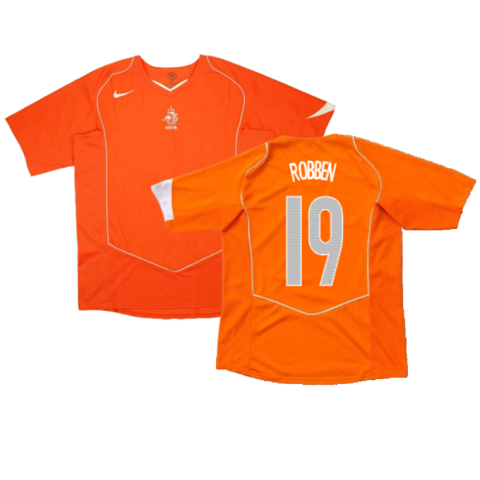 Holland 2004-05 Home Shirt (XXL) (Excellent) (Robben 19)