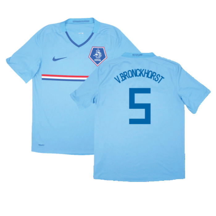 Holland 2008-10 Away Shirt (XLB) (Fair) (V.Bronckhorst 5)