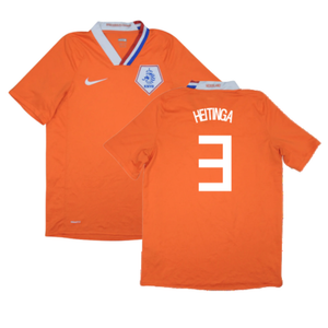 Holland 2008-10 Home Shirt (L) (Mint) (Heitinga 3)_0