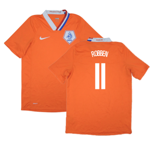 Holland 2008-10 Home Shirt (L) (Mint) (Robben 11)_0