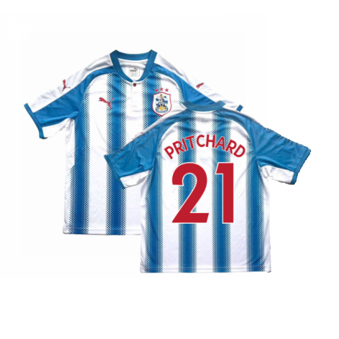 Huddersfield 2017-18 Home Shirt (Mint) (Pritchard 21)