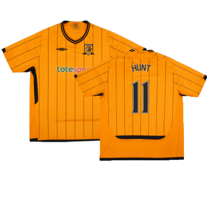 Hull City 2009-10 Home Shirt (M) (Mint) (Hunt 11)