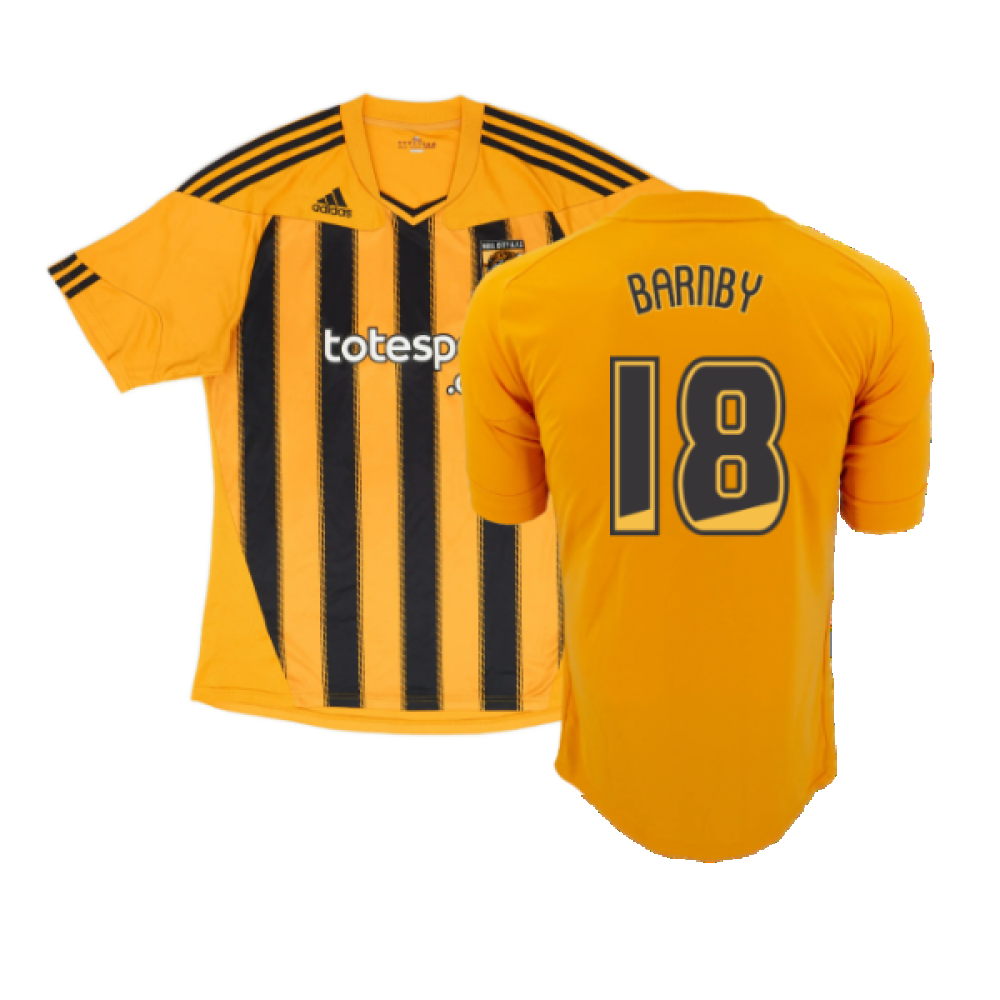Hull City 2010-11 Home Shirt (M) (Barnby 18) (Excellent)_0
