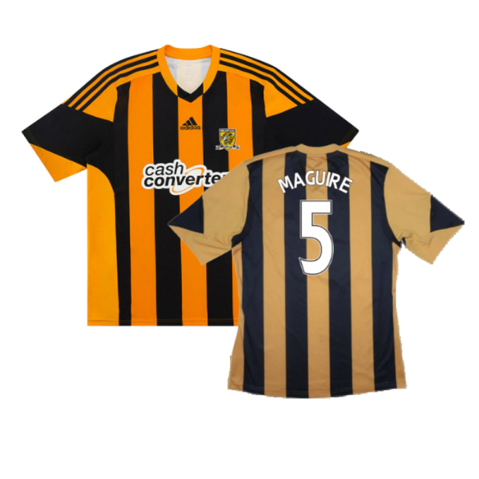 Hull City 2013-14 Home Shirt (Very Good) (Maguire 5)