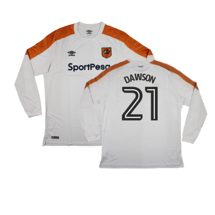 Hull City 2017-18 Long Sleeve Away Shirt (XXL) (Excellent) (Dawson 21)