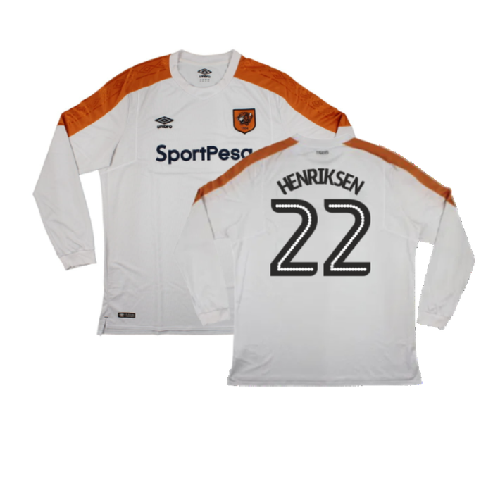 Hull City 2017-18 Long Sleeve Away Shirt (XXL) (Excellent) (Henriksen 22)