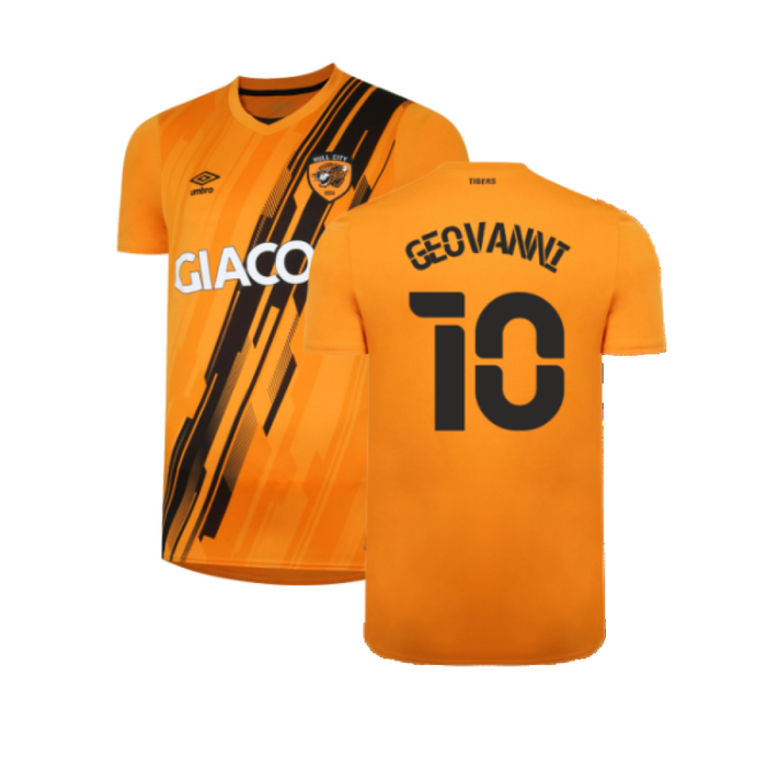 Hull City 2021-22 Home Shirt (M) (Excellent) (Geovanni 10)