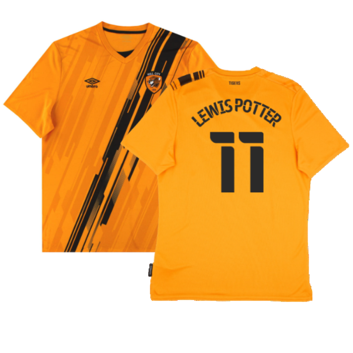 Hull City 2021-22 Home Shirt (Sponsorless) (3XL) (Excellent) (Lewis Potter 11)