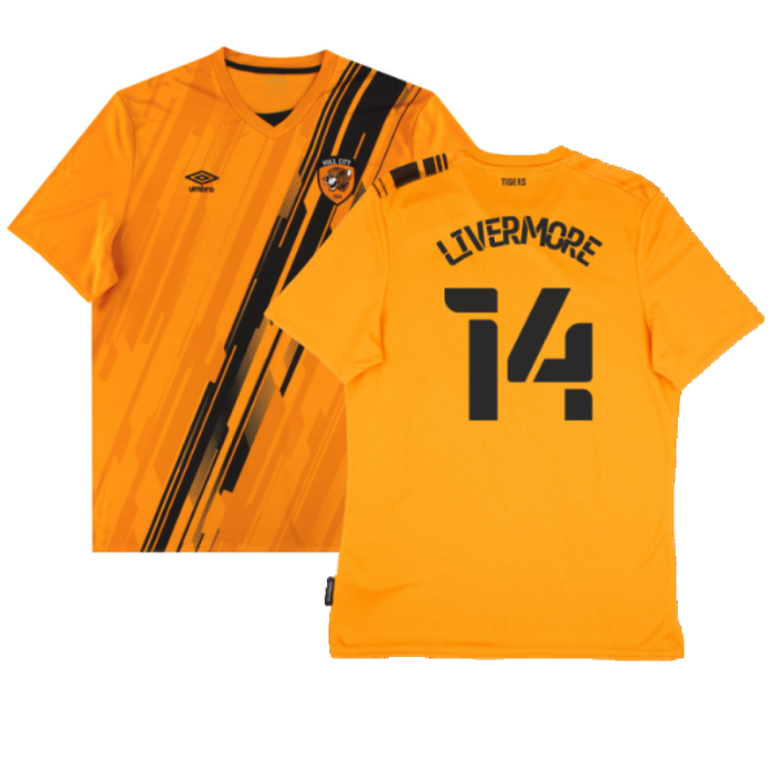 Hull City 2021-22 Home Shirt (Sponsorless) (M) (Excellent) (Livermore 14)