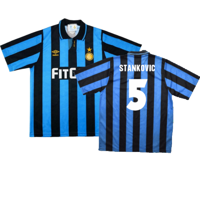 Inter Milan 1991-1992 Home Shirt (L) (Excellent) (STANKOVIC 5)