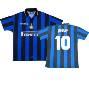 Inter Milan 1997-98 Home Shirt (M) (Excellent) (ADRIANO 10)_0