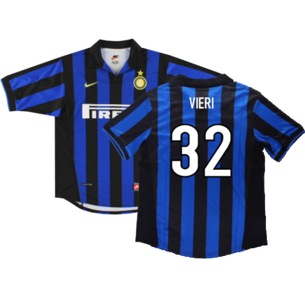 Inter Milan 1998-1999 Home Shirt (M) (Very Good) (VIERI 32