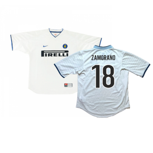 Inter Milan 1999-00 Away Shirt (L) (Excellent) (Zamorano 18)_0