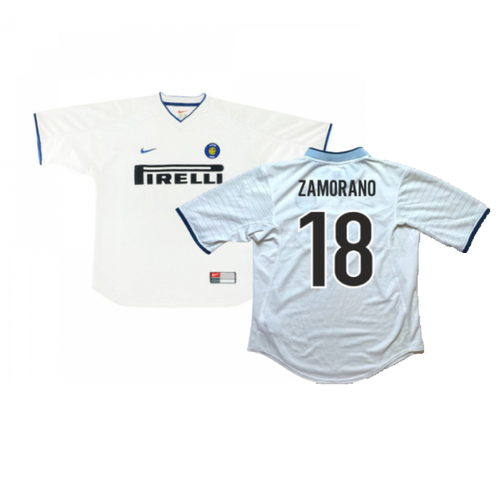 Inter Milan 1999-00 Away Shirt (L) (Excellent) (Zamorano 18)