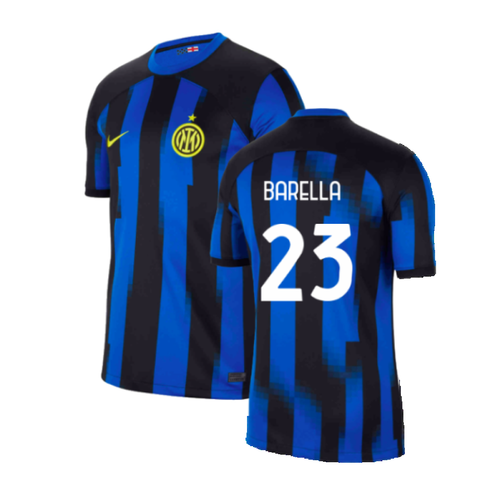 Inter Milan 2023-24 Home Shirt (SB) (Barella 23) (Excellent