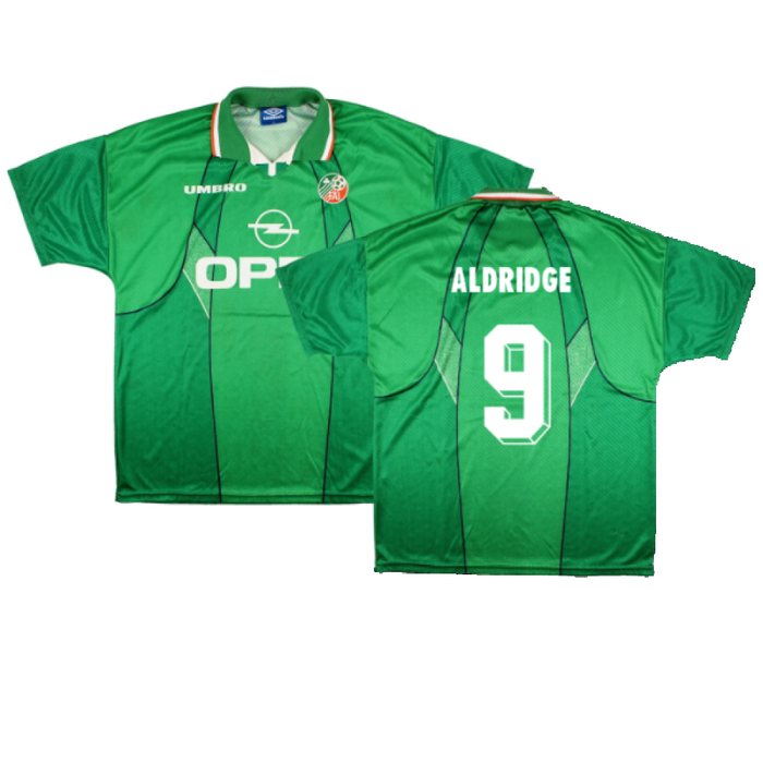 Ireland 1995-96 Home Shirt (XL) (Excellent) (Aldridge 9)