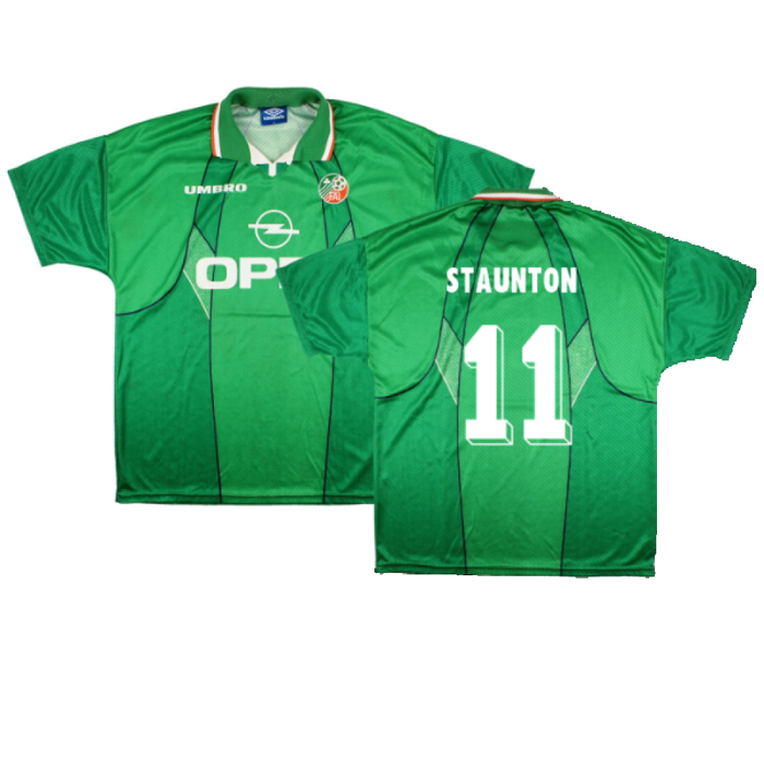 Ireland 1995-96 Home Shirt (XL) (Excellent) (Staunton 11)