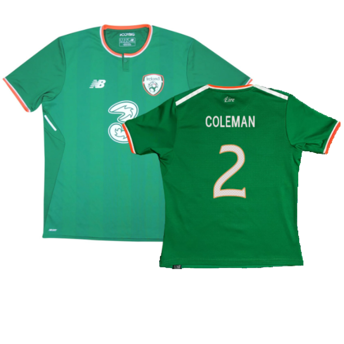 Ireland 2017-18 Home Shirt (S) (Mint) (Coleman 2)