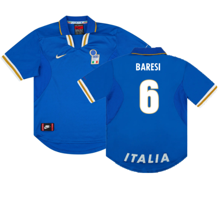 Italy 1996-97 Home Shirt (L) (Excellent) (BARESI 6)