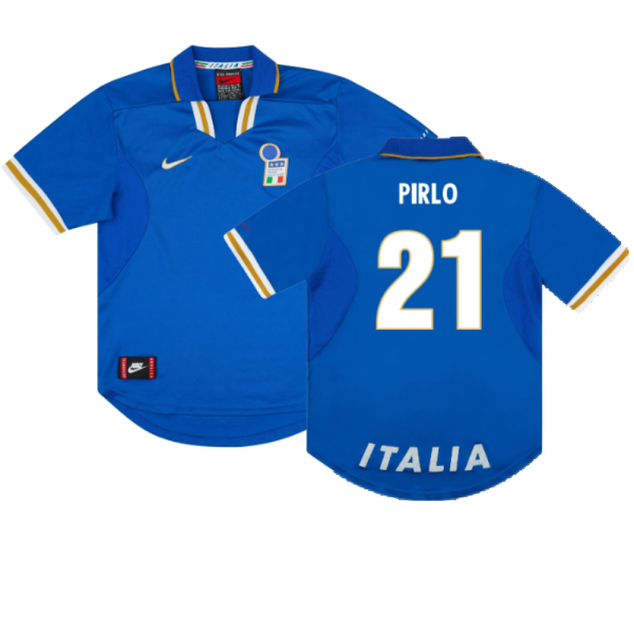 Italy 1996-97 Home Shirt (L) (Excellent) (PIRLO 21)