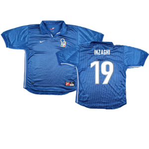 Italy 1998-99 Home Shirt (XL) (Excellent) (Inzaghi 19)_0