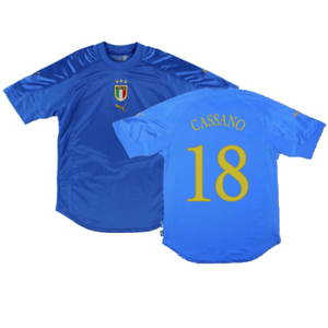 Italy 2004-06 Home Shirt (S) (Good) (Cassano 18)_0