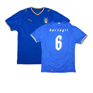 Italy 2008-09 Home Shirt (XL) (Excellent) (Barzagli 6)_0