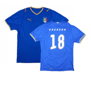 Italy 2008-09 Home Shirt (XL) (Excellent) (Cassano 18)_0