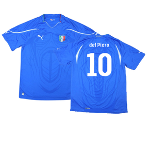 Italy 2010-11 Home Shirt (XL) (Very Good) (Del Piero 10)_0