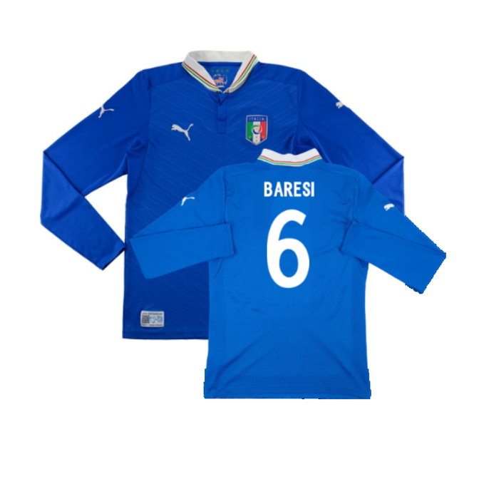 Italy 2012-13 Home Long Sleeve Shirt (S) (Fair) (BARESI 6)