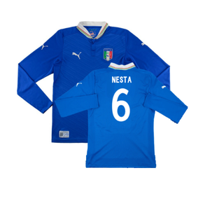 Italy 2012-13 Home Long Sleeve Shirt (S) (Fair) (NESTA 6)_0