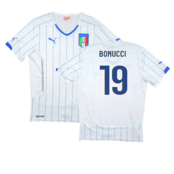 Italy 2014-16 Away Shirt (S) (Good) (Bonucci 19)