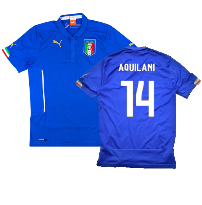 Italy 2014-16 Home Shirt (M) (Very Good) (Aquilani 14)