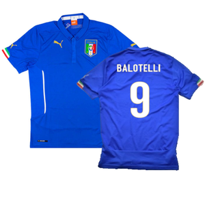 Italy 2014-15 Home Shirt (S) (Fair) (Balotelli 9)_0