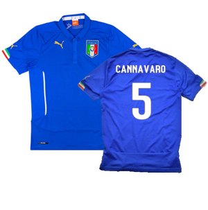 Italy 2014-15 Home (XL) (Excellent) (Cannavaro 5)_0